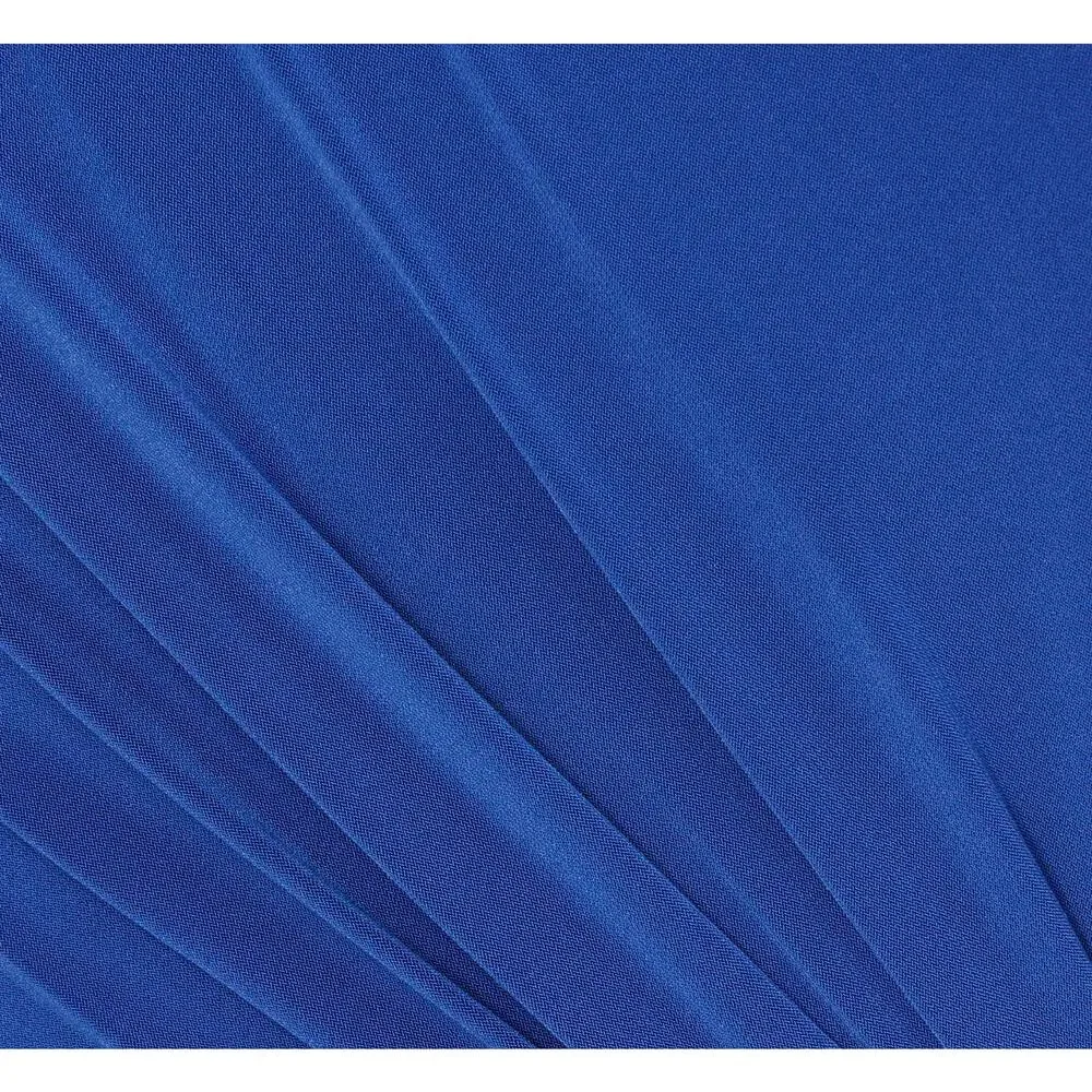 ADRIANNA PAPELL Draped One-Shoulder Jersey Blue Gown 6 NWT - Picture 6 of 10